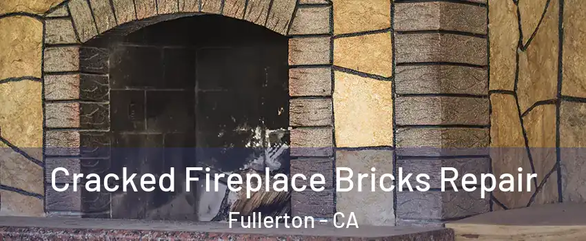 Cracked Fireplace Bricks Repair Fullerton - CA