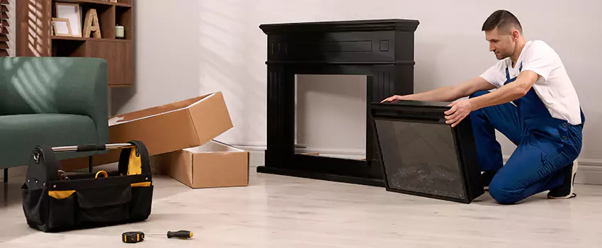Old Rusted Metal Fireplace Repair And Replacement in Fullerton, CA